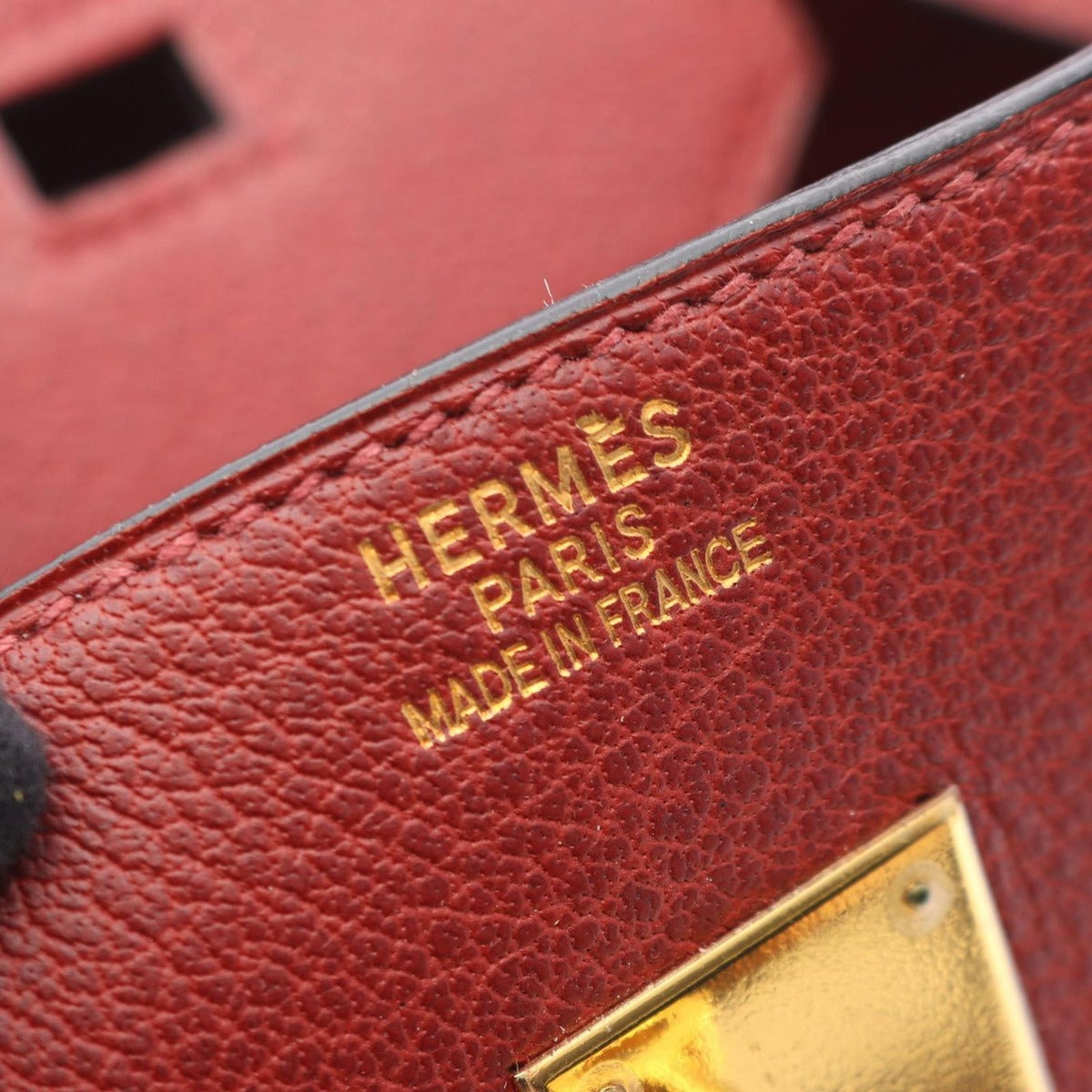 Hermes Handbag Birkin 35 Horse Hair Rouge Ash Leather — view 4
