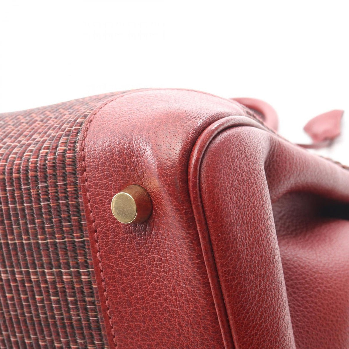 Hermes Handbag Birkin 35 Horse Hair Rouge Ash Leather — view 6