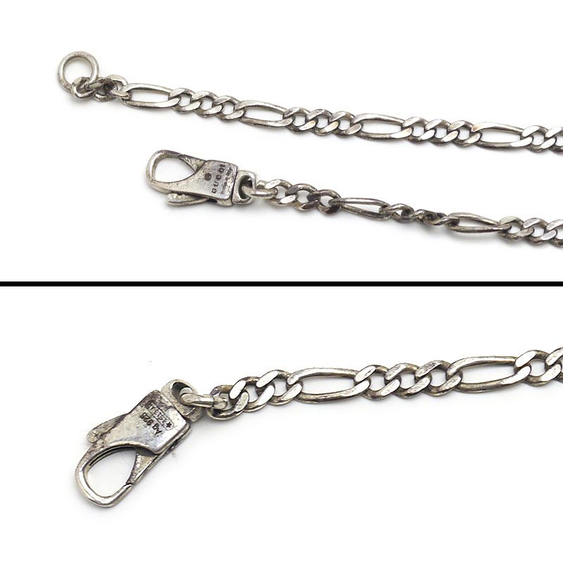 Gucci GG & Bee Engraved Necklace Sv925 Silver Accessories