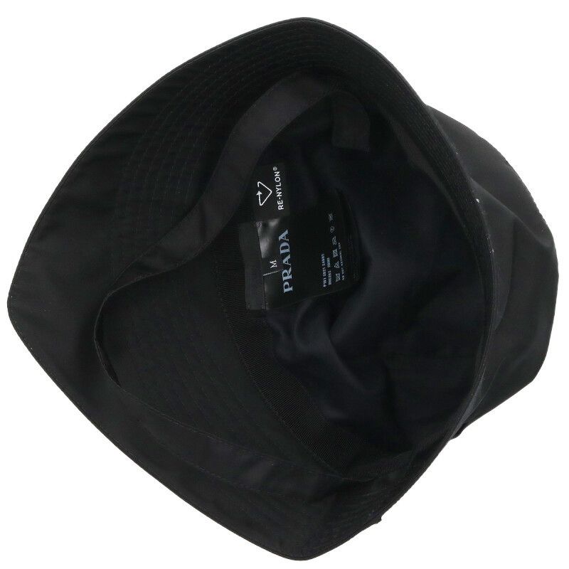 Prada 2hc282 Renylon Triangular Pouch Decorated Linylon Bucket Hat Men M