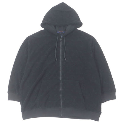Louis Vuitton 2023 Hpy41w Monogram Pile Zip Hoodie Black 5l/rare Size With Box