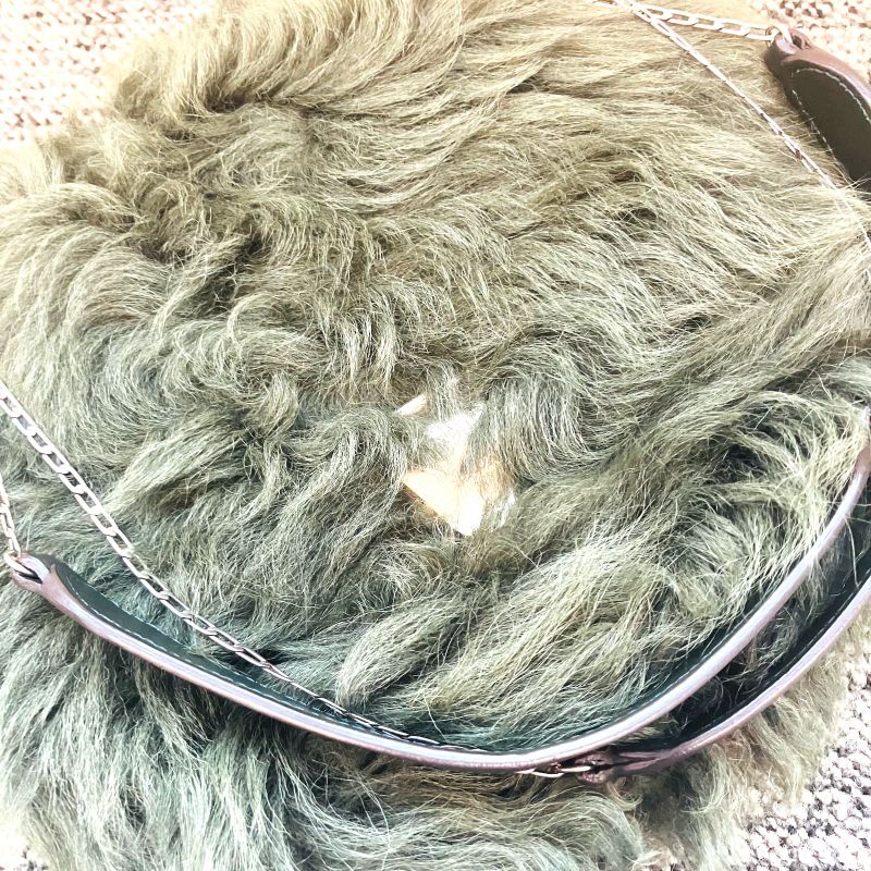 Celine Phoebe Period Fur Chain Shoulder Bag : A2112