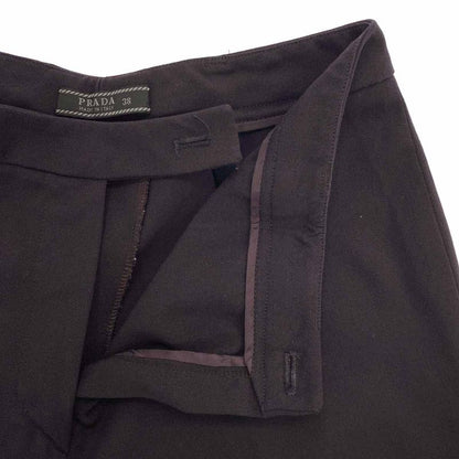 Prada Wool Stretch Slacks Pants Purple 38