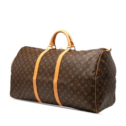 Louis Vuitton Monogram Keepall 60 Boston Bag Travel Bag M41422 Brown PVC