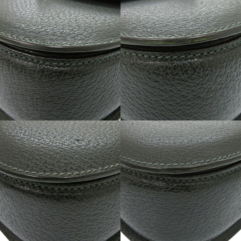 Gucci Bamboo 000 29 0633 Leather Green 2-way Handbag Green 0884 Gucci