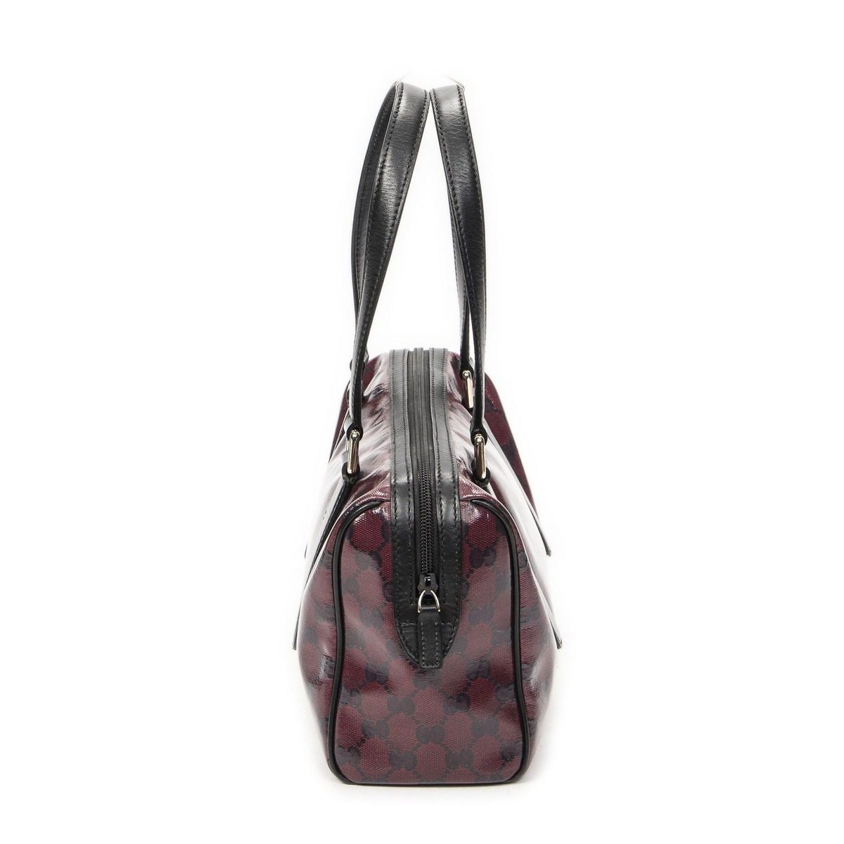 Gucci Small Shoulder Bag Red Black Crystal Canvas — view 3
