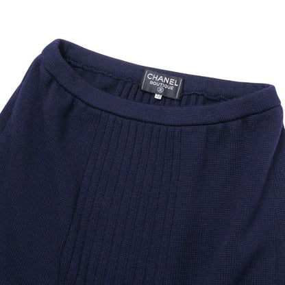 Chanel Vintage Skirt Setup Size 38 Knit Cardigan Knit Tight Skirt COCO Chanel
