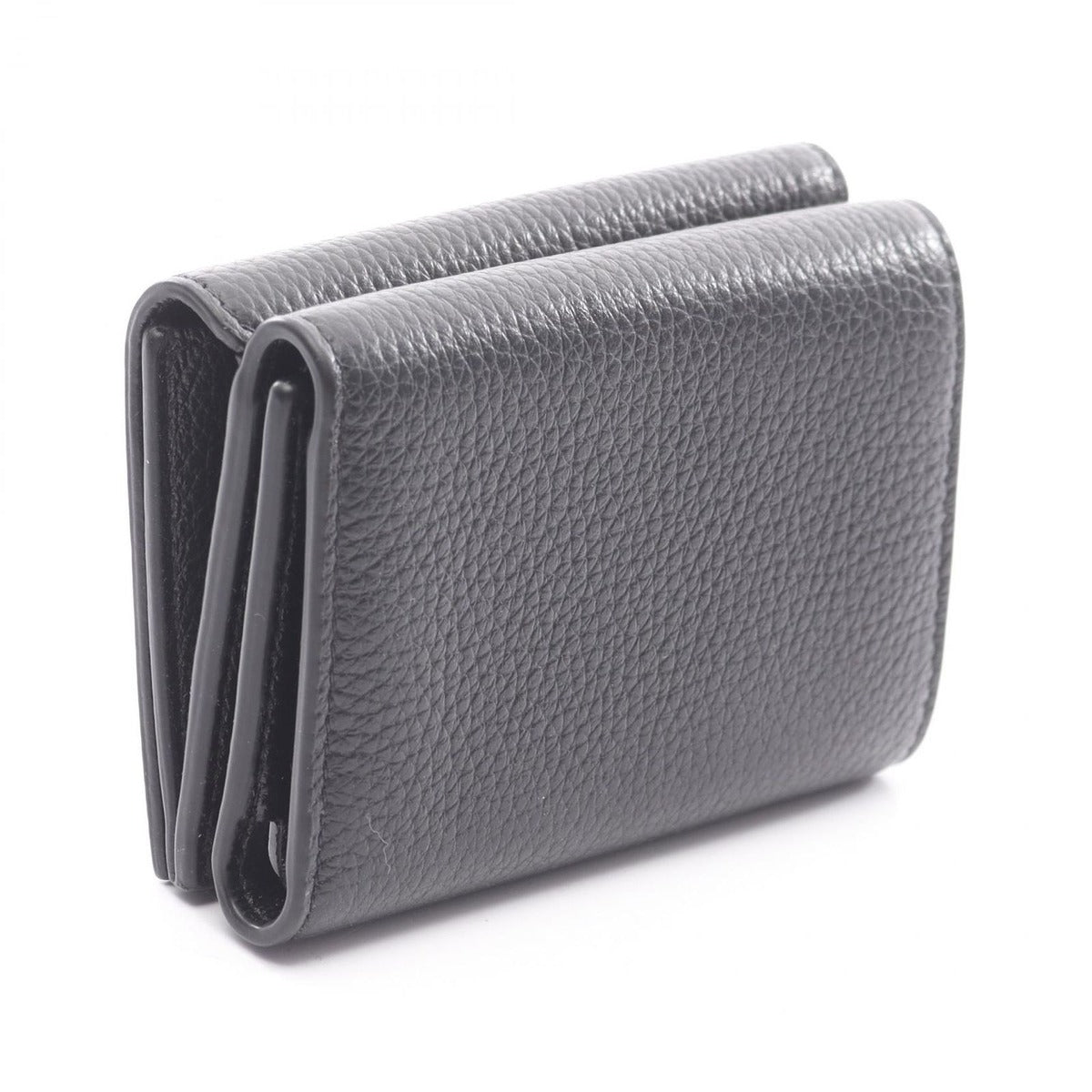 Balenciaga Trifold Wallet Classic Mini Black Leather — view 2