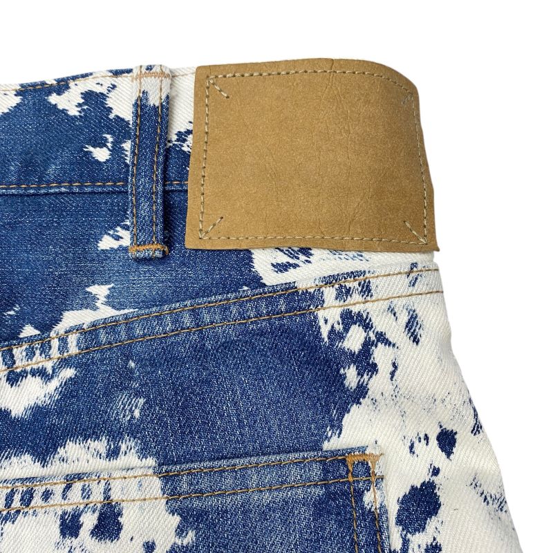 Em10013 Celine Bleached Denim Pants 27 White and Blue Men's Pants