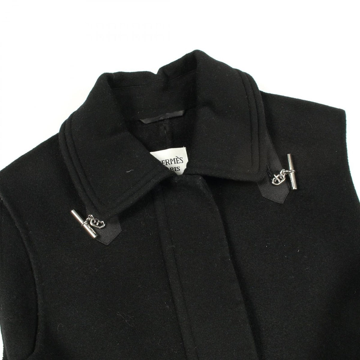 Hermes Cashmere Coat Black — view 7