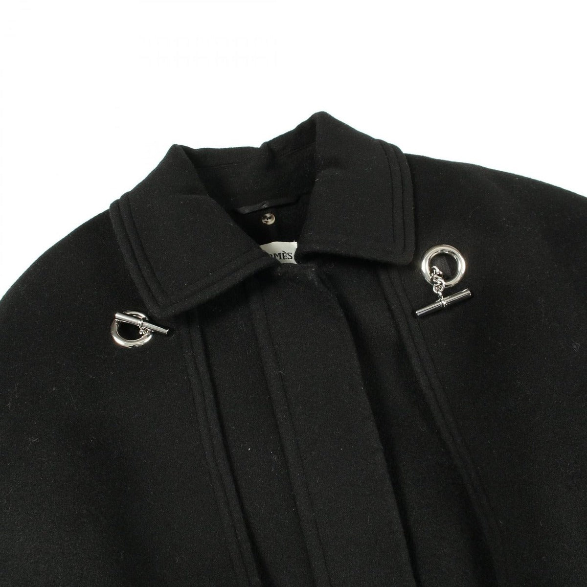 Hermes Cashmere Coat Black — view 9