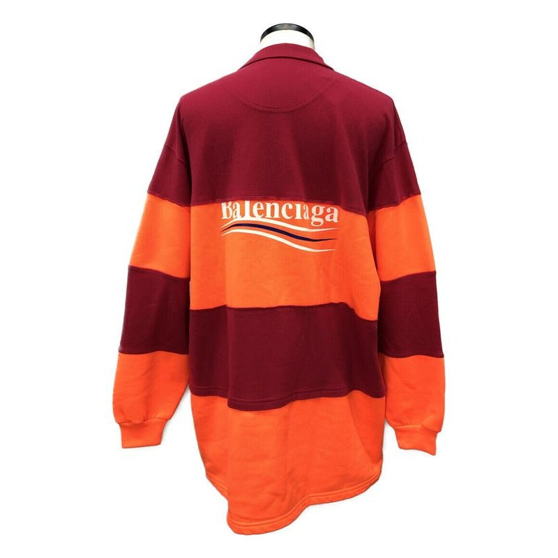 Balenciaga Patchwork Long Sleeve Polo Shirt Size XXS — view 2