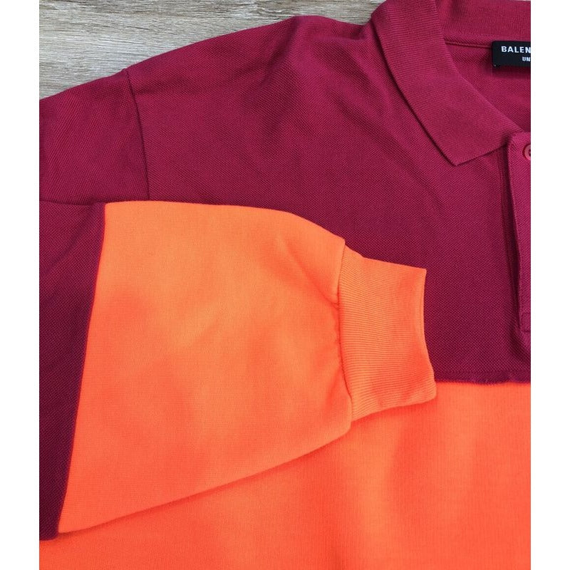 Balenciaga Patchwork Long Sleeve Polo Shirt Size XXS — view 6