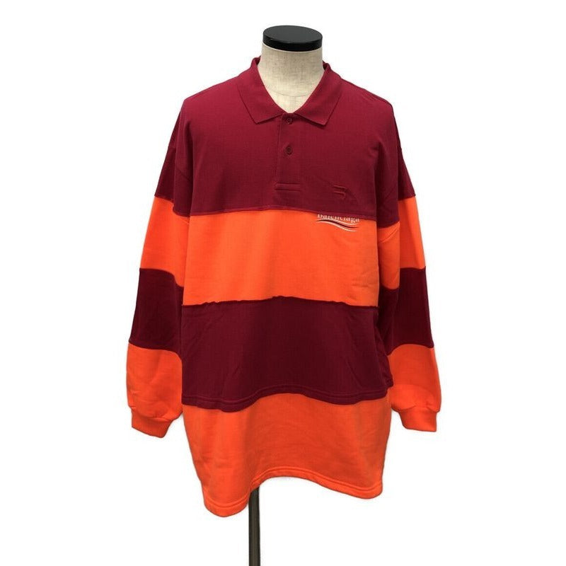 Balenciaga Patchwork Long Sleeve Polo Shirt Size XXS