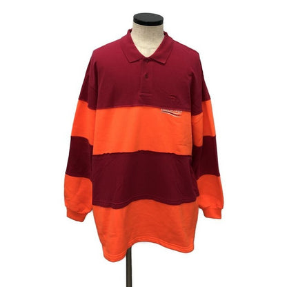 Balenciaga Patchwork Long Sleeve Polo Shirt Size XXS