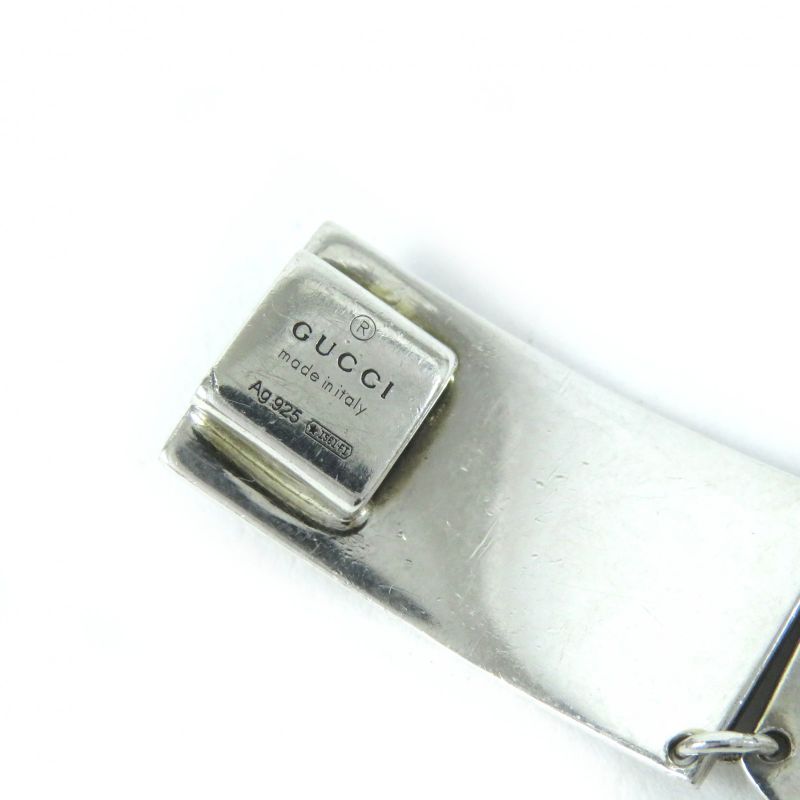 Gucci Arabesque Interlocking G Bracelet Accessory Ag925 Metal Silver 17 Made