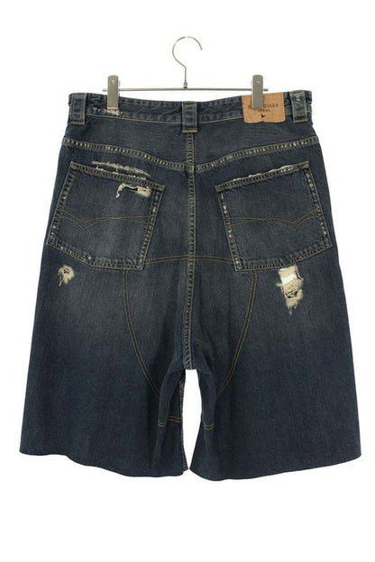 Balenciaga 831689 Tsw71 Damaged Baggy Denim Half Pants Men's M