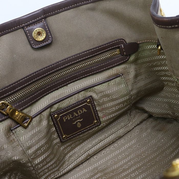 Prada Tote Bag Logo Jacquard Pr85840 Tote Bag Tote Leather Women