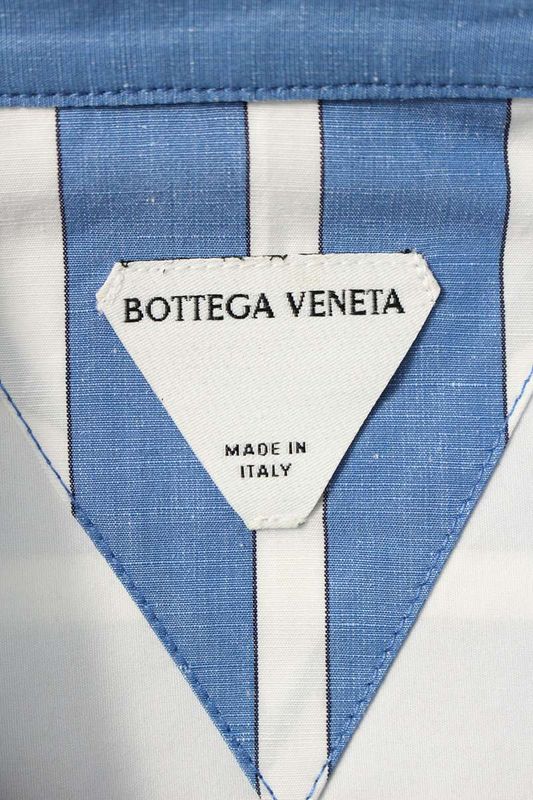 Bottega Veneta 23AW 750011 V35m0 Cotton Switched Stripe Long Sleeve Shirt Men's