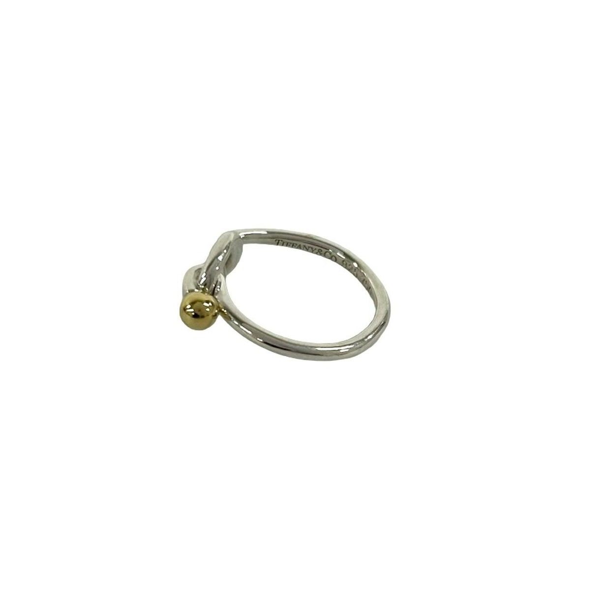 Tiffany & Co Love Knot Ring 18k Yellow Gold Silver — view 5