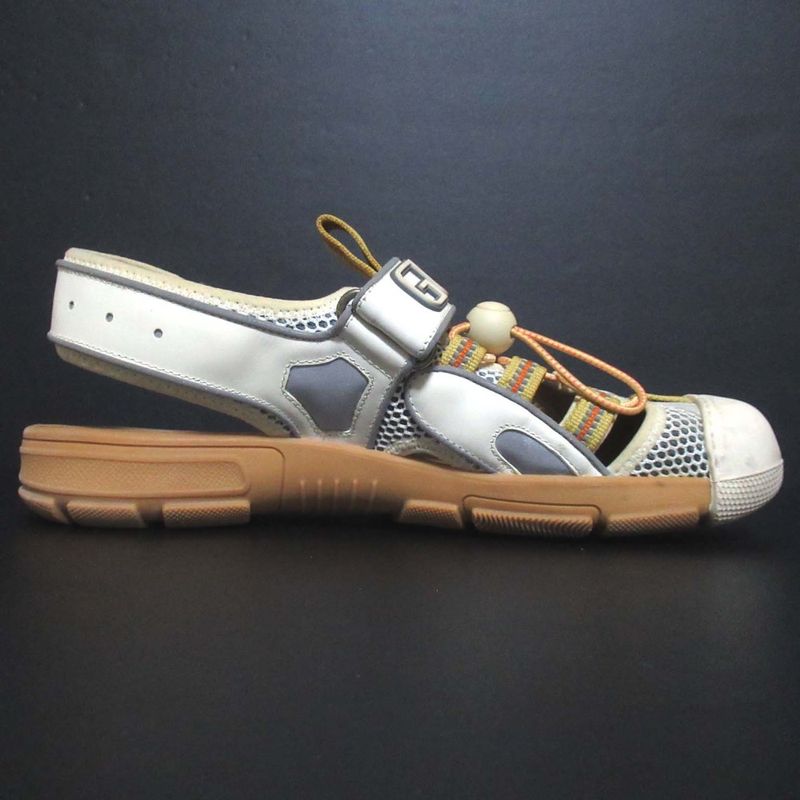 Gucci Mesh Velcro Sandals 563484 8 Size 27cm (10.63in) Beige Men's Used