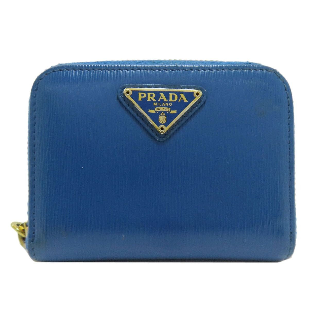 Prada Logo Coin Case Leather