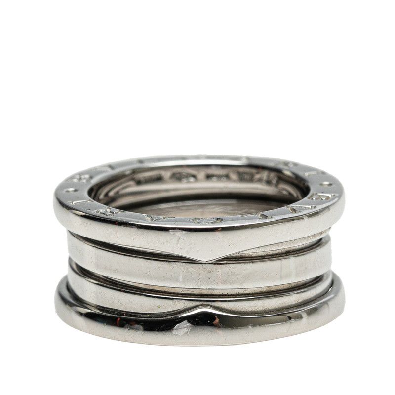 Bulgari Bee Zero One 2 Band Ring Ring #49 18K White Gold White Gold Ladies