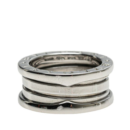 Bulgari Bee Zero One 2 Band Ring Ring #49 18K White Gold White Gold Ladies