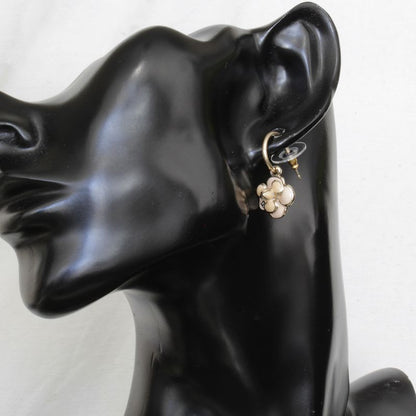 Chanel CC Mark Camellia Earrings 08 P 2008 E1542