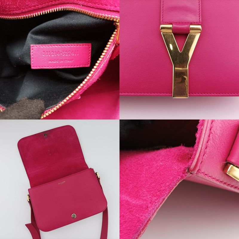 Yves Saint Laurenty Line Rose Red Leather 311214 311214527411