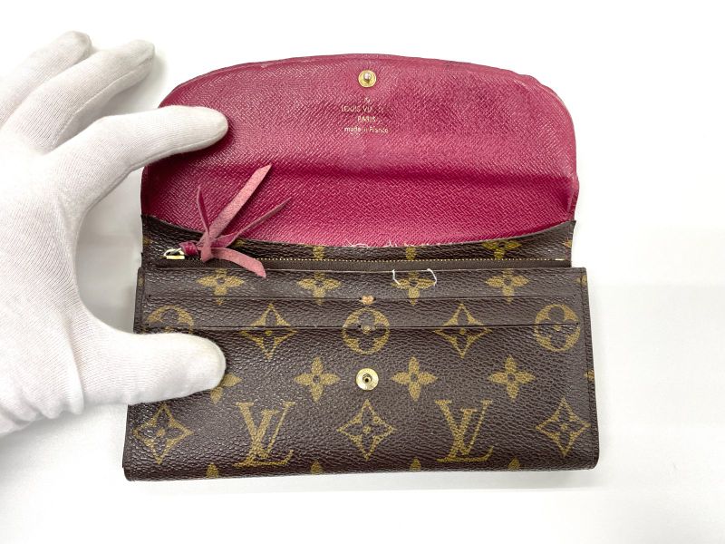 Louis Vuitton Monogram Portefeuille Emilie Zipper Long Wallet M41943 Brown ×