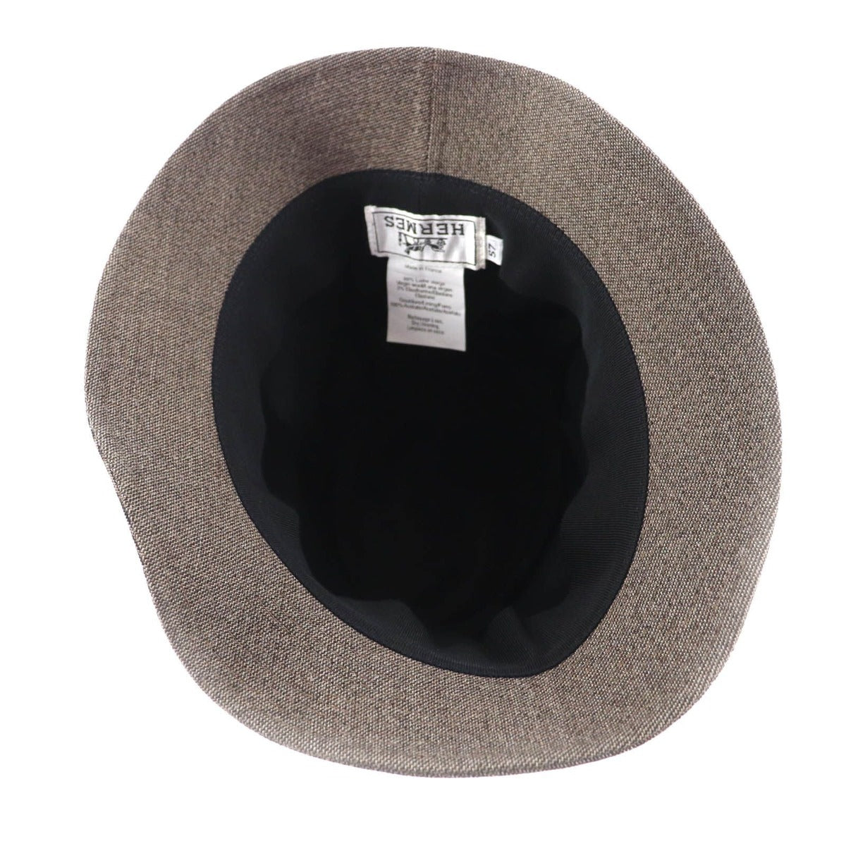 Hermes H Embroidered Bucket Hat Brown 57 — view 4