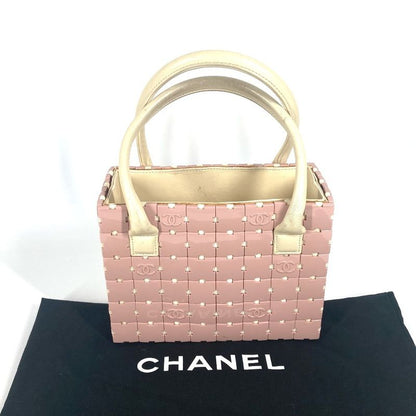 Chanel Handbag Puzzle Bag Plastic Pink
