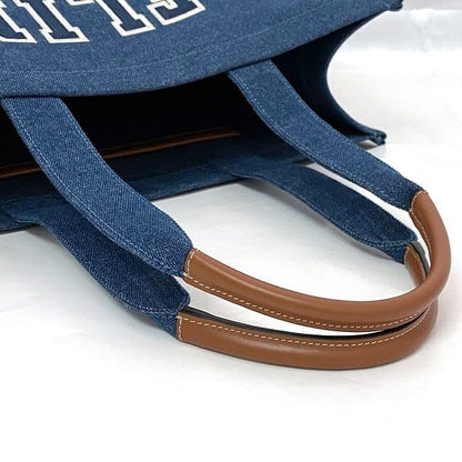 Celine Tote Large Cabas Blue