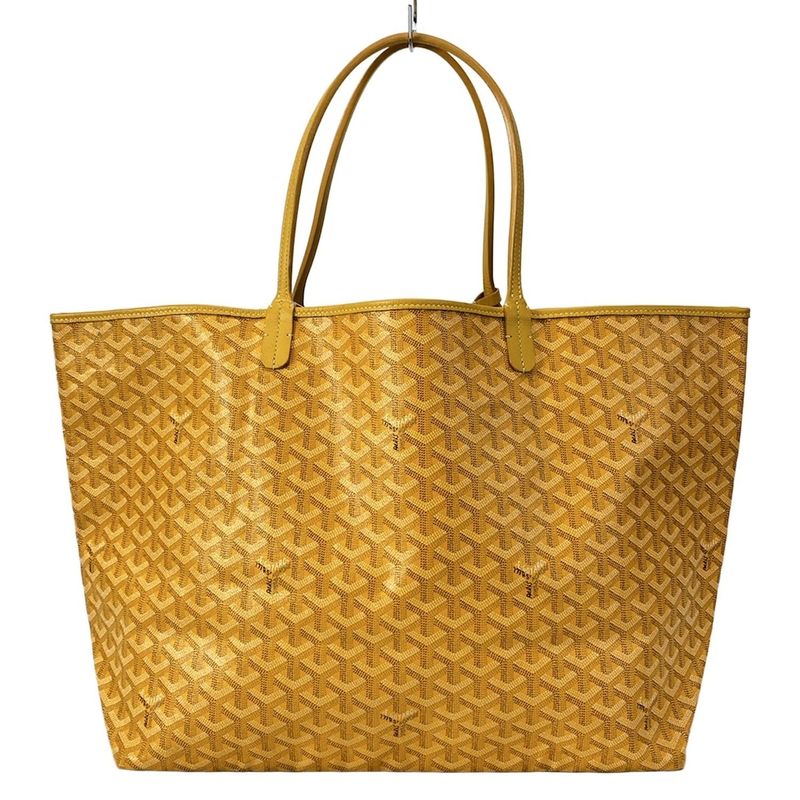 Goyard Saint Louis GM Yellow Leather Tote Bag