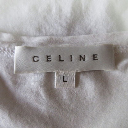 Celine Horse Carriage Print Stretch Crew Neck Short Sleeve T-Shirt Cut and Sewn