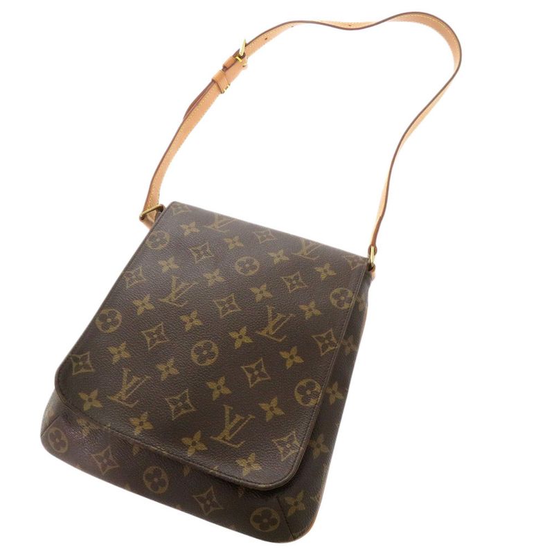 Louis Vuitton Musette Salsa Short Strap Monogram M51258 Brown Shoulder Bag LV