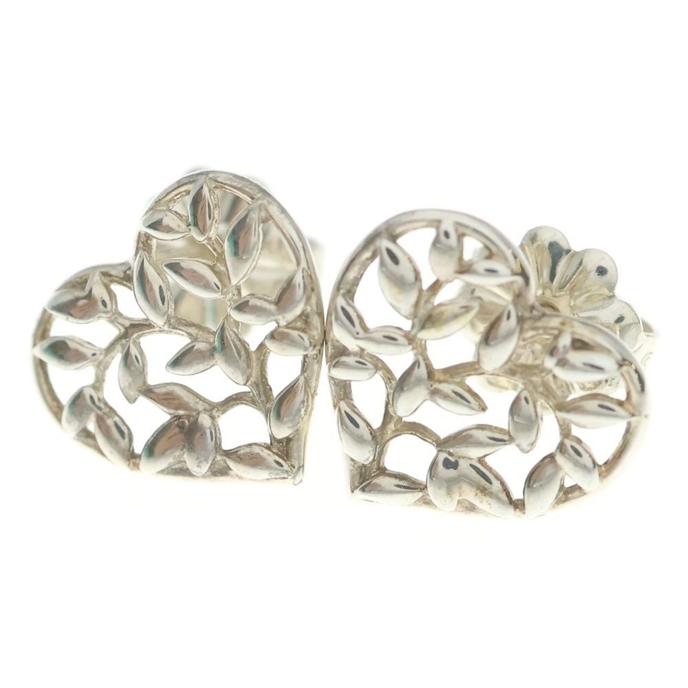 Tiffany & Co Paloma Picasso Olive Earrings Silver