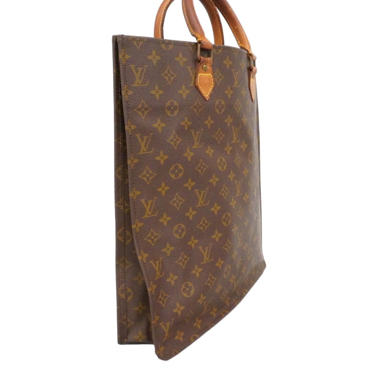 Louis Vuitton Tote Monogram Sac Plat Brown — view 2