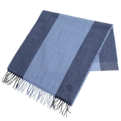 Hermes H Summer Block Cashmere Blue Scarf Blue 0332 Hermes