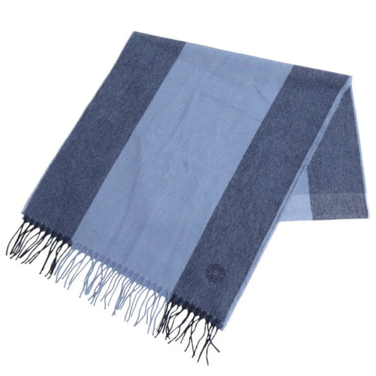 Hermes H Summer Block Cashmere Blue Scarf Blue 0332 Hermes