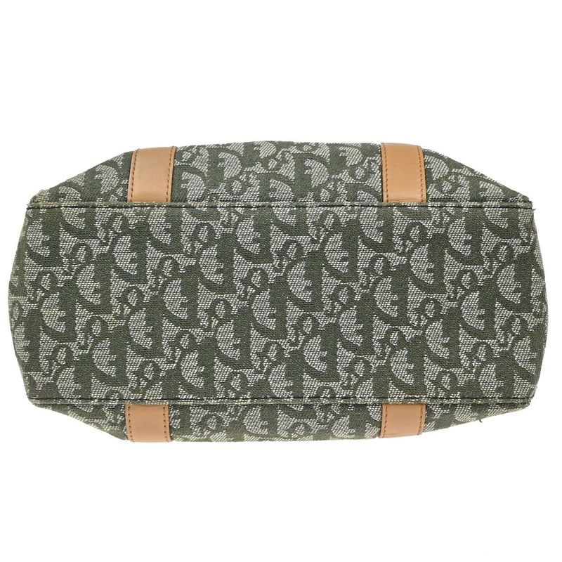 Christian DIOR Shoulder Tote Leather Canvas Leather 85kb001