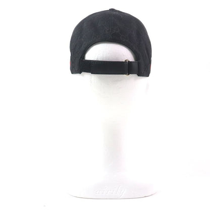 Gucci 200035 Webline Sherry Line Polyester Cotton GG Canvas Leather Use Cap