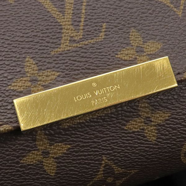 Louis Vuitton 2way Bag Favorite MM Monogram Canvas Monogram Gold Hardware Brown