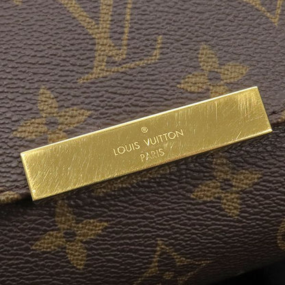 Louis Vuitton 2way Bag Favorite MM Monogram Canvas Monogram Gold Hardware Brown