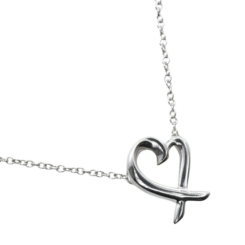 Tiffany & Co Loving Heart Paloma Picasso 925 Silver Ladies 1.7g Necklace