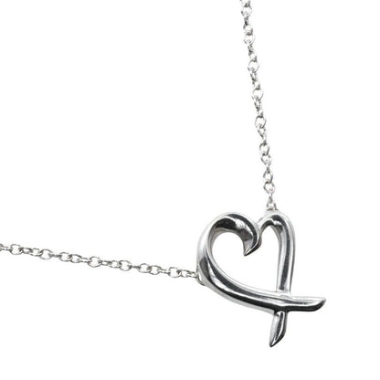 Tiffany & Co Loving Heart Paloma Picasso 925 Silver Ladies 1.7g Necklace