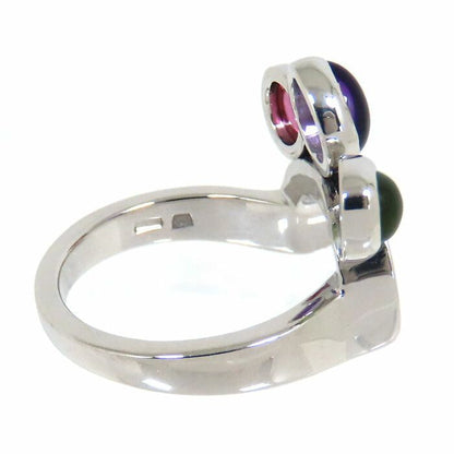 Bvlgari Bulgari Allegra Multicolor Stone Ring 18K White Gold 750 White Gold