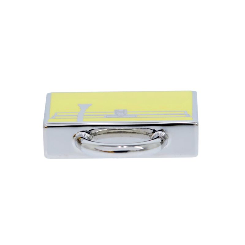 Hermes Curiosity Kelly Charm Yellow-silver- Pendant Top Accessories