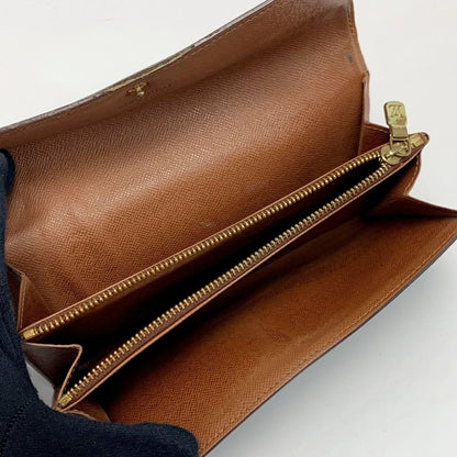 Louis Vuitton Monogram Pochette Portomone Credit M61725 Long Wallet Unisex